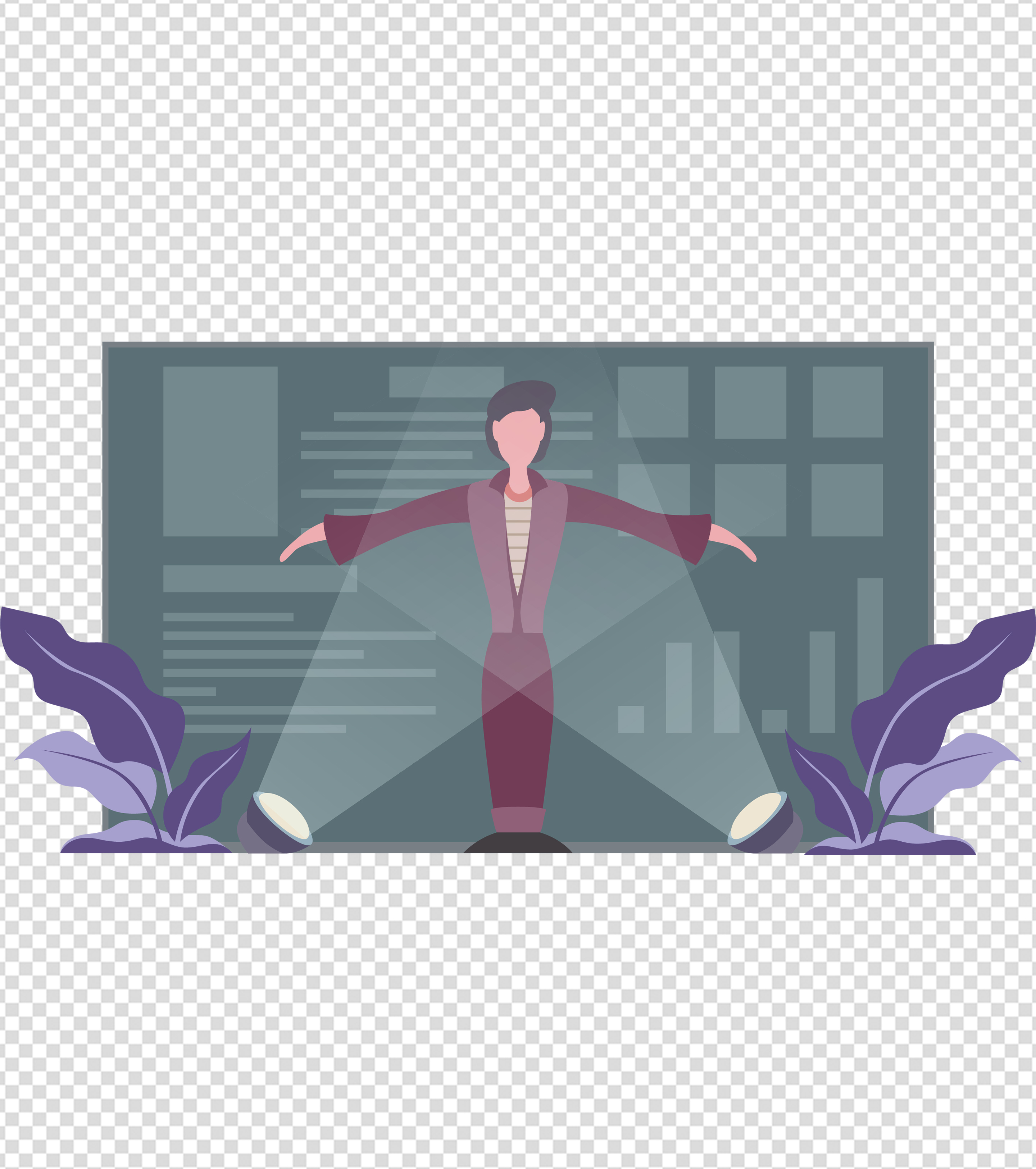 卡通企业宣传手绘元素