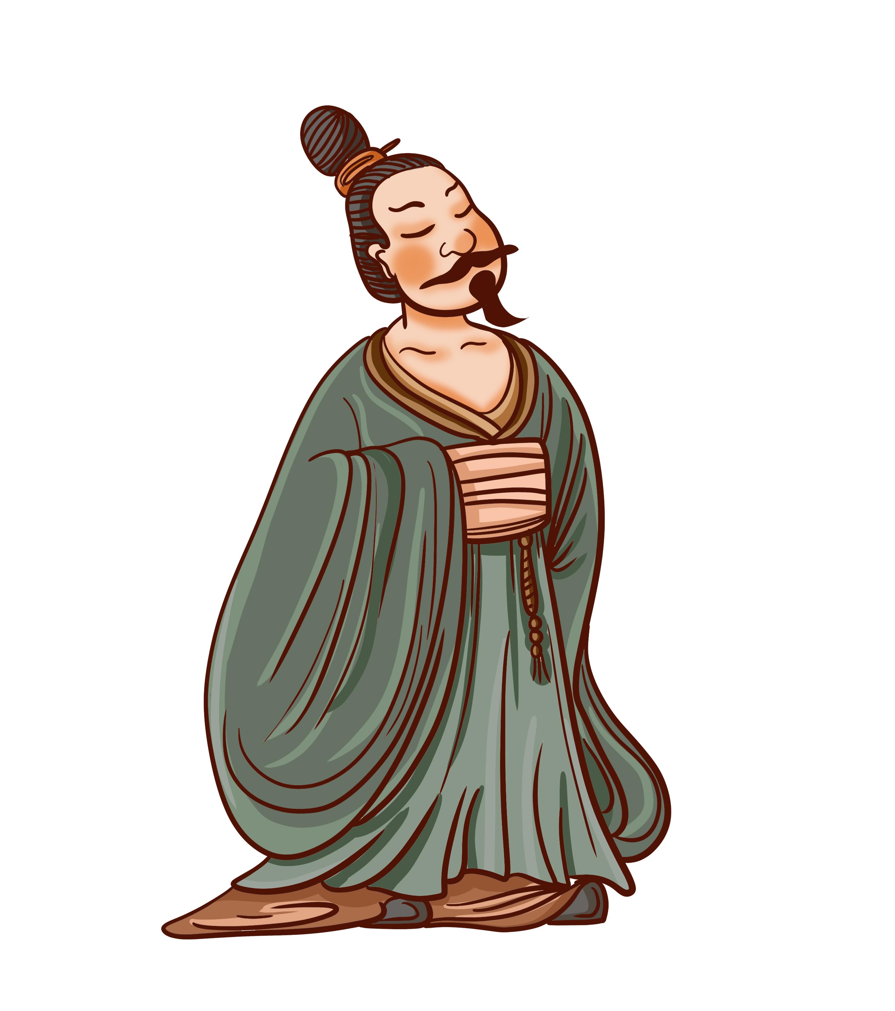 绿色古代人元素