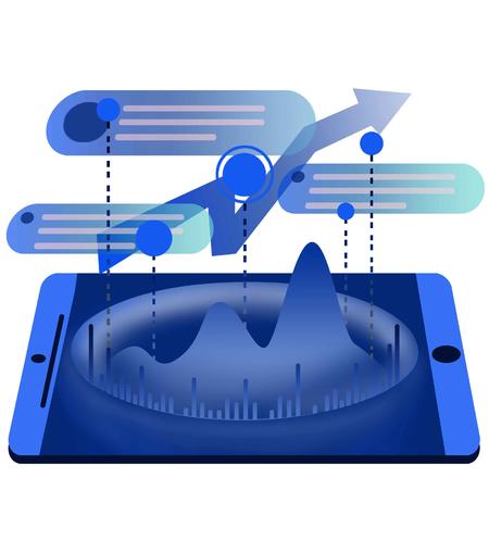 蓝色企业培训元素