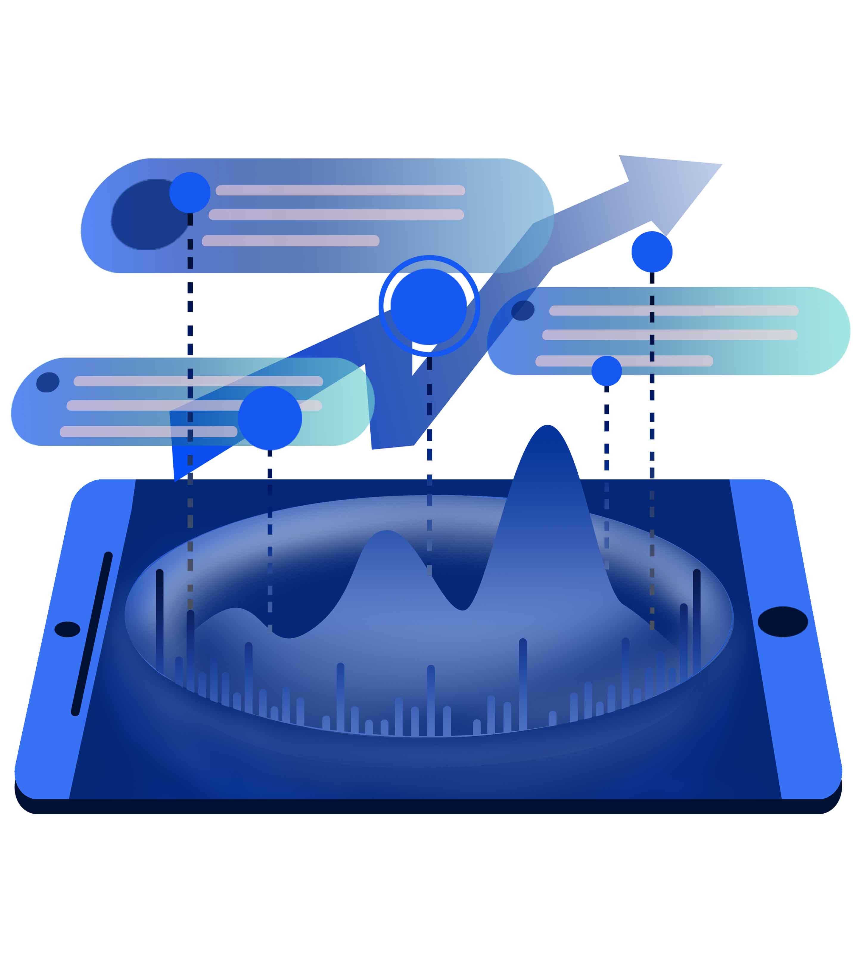 蓝色企业培训元素