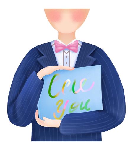 新郎宣读誓言婚礼元素