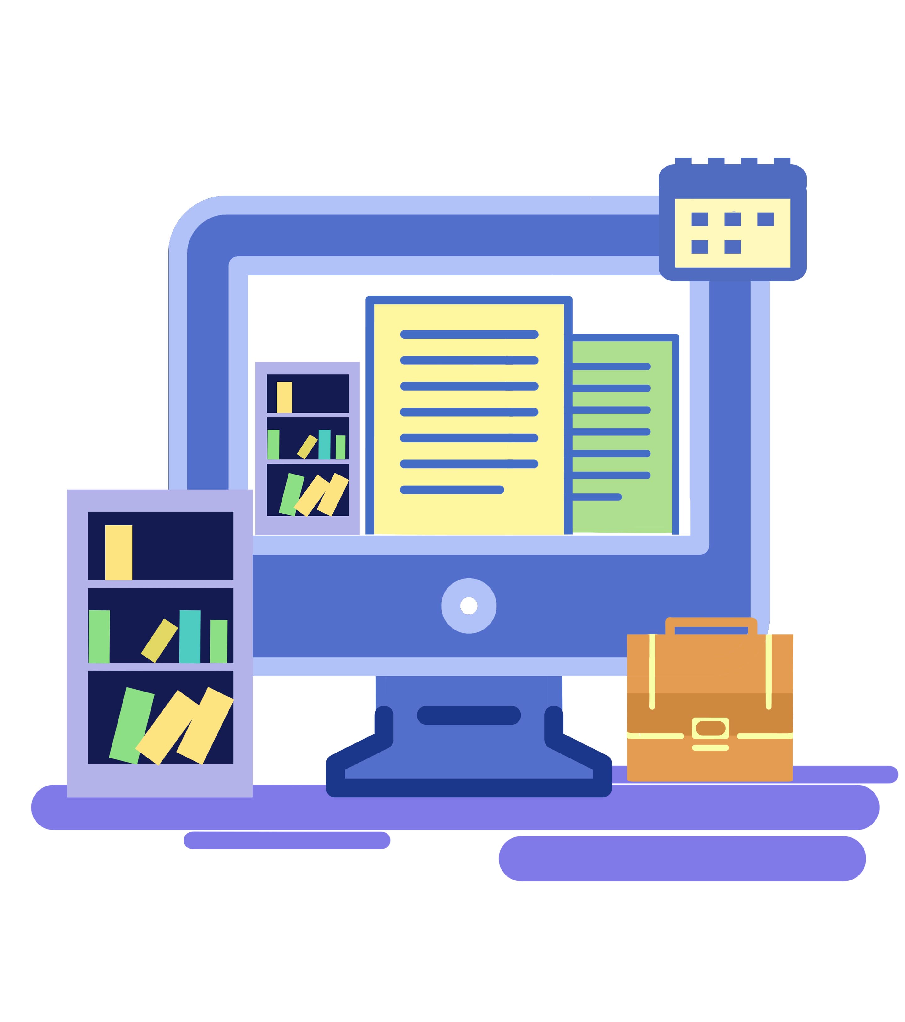 职场办公桌元素