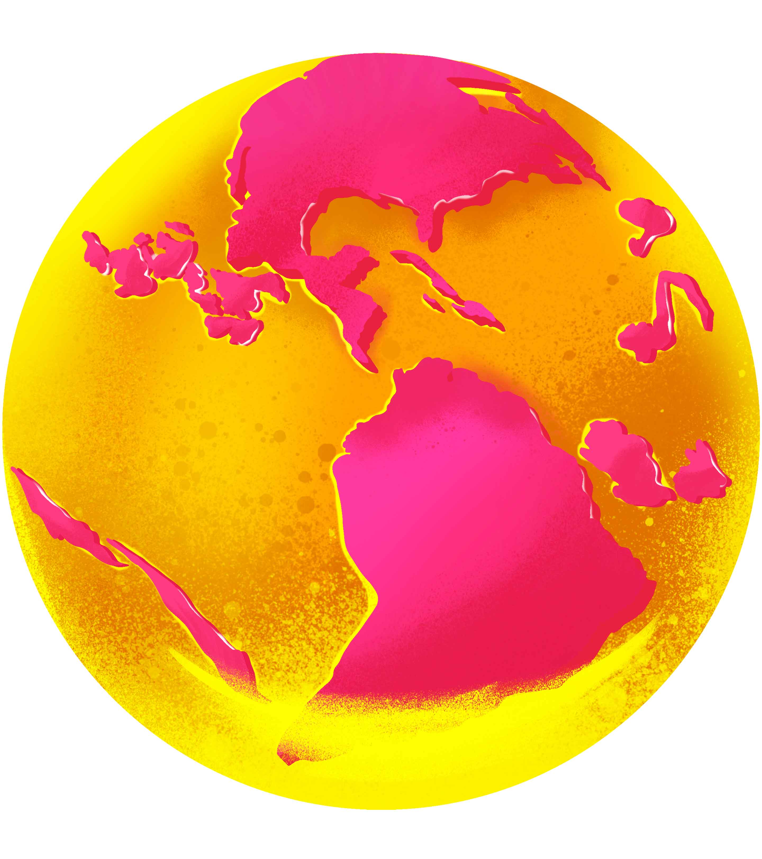 金色地球世界地球日元素