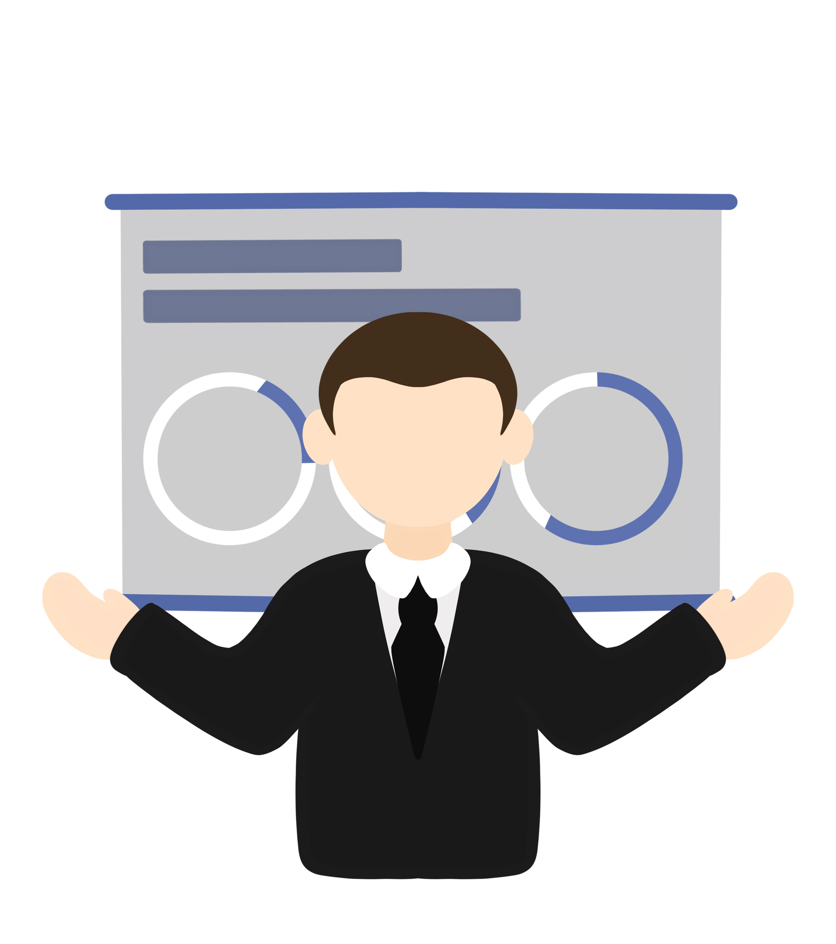 黑色职场男士策划元素