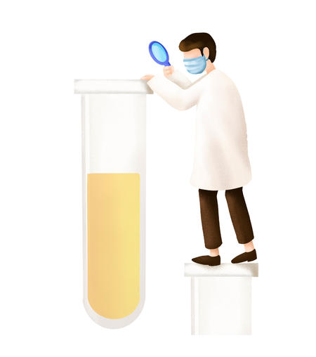 白色医生疫情观察人物元素