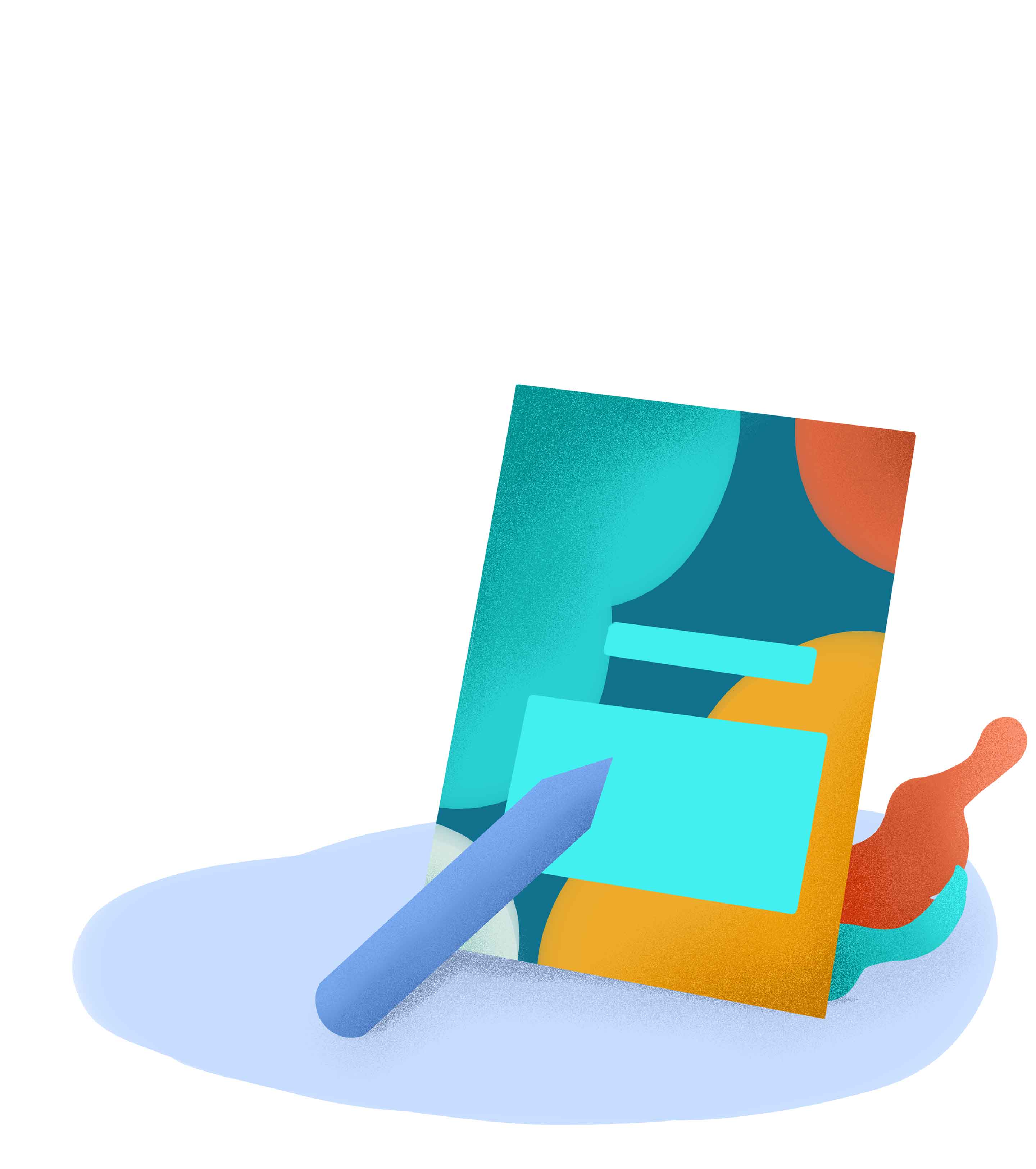 手绘信息名片元素