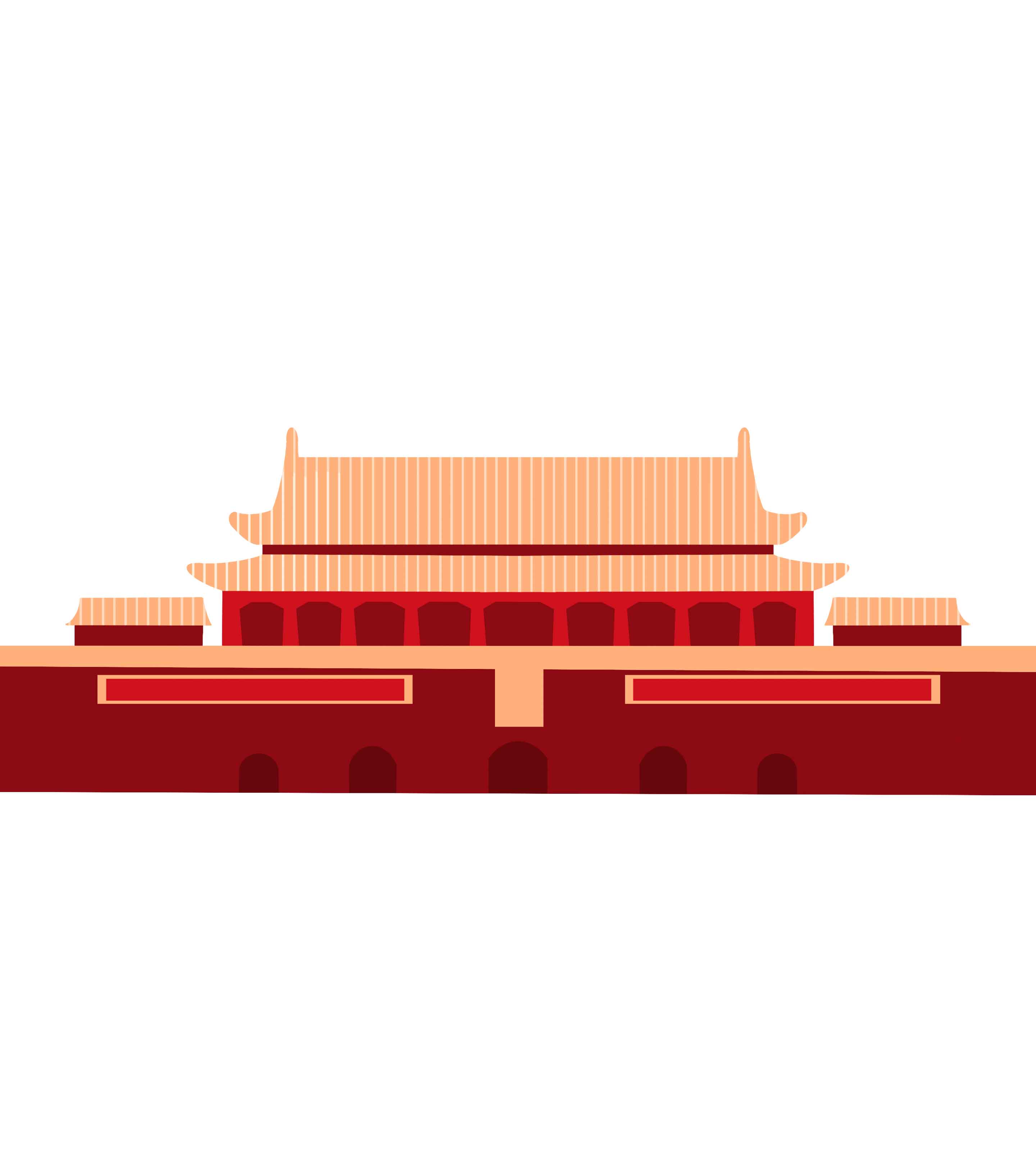 红色党政天安门正面元素