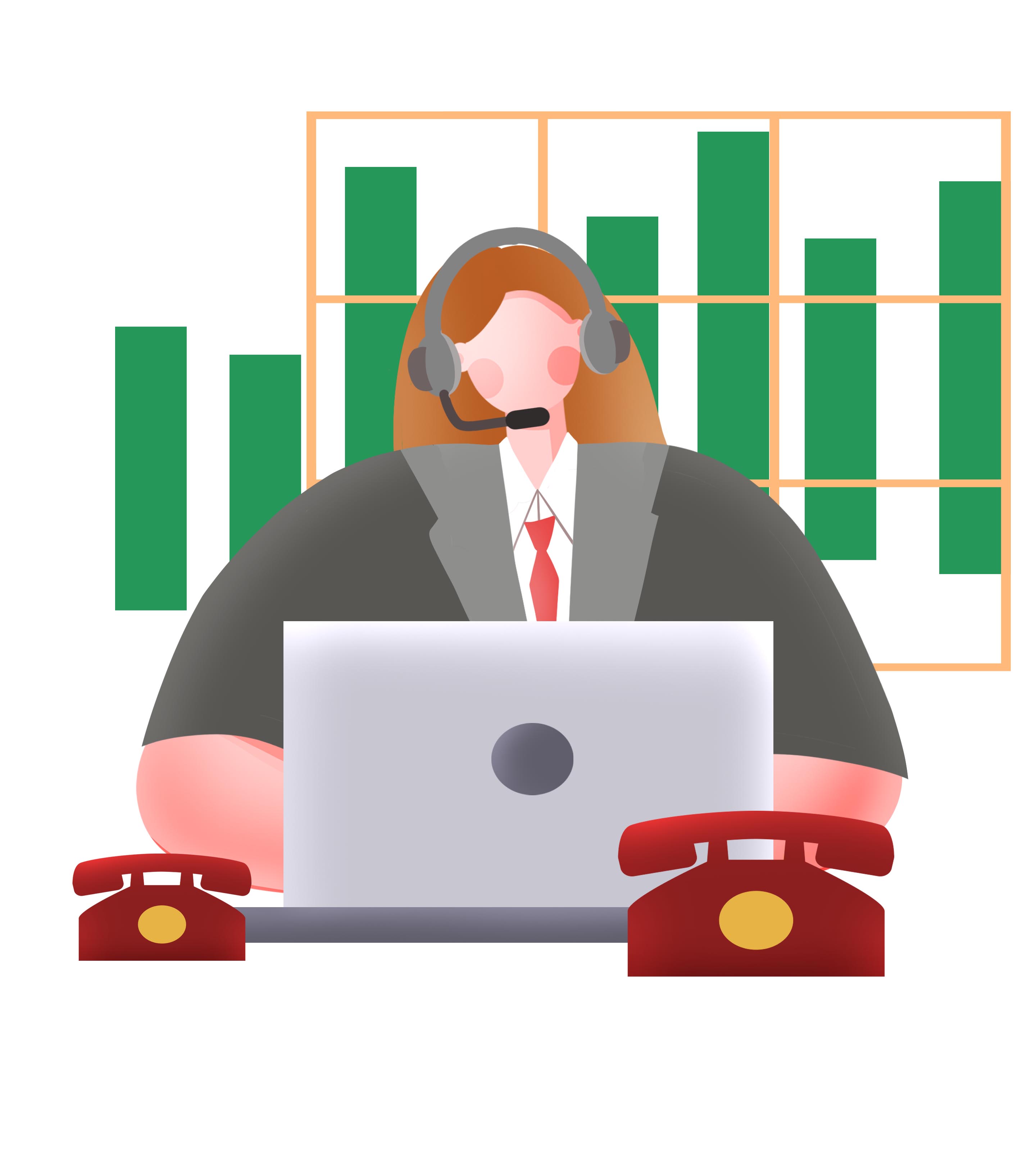 电脑前视频会议元素