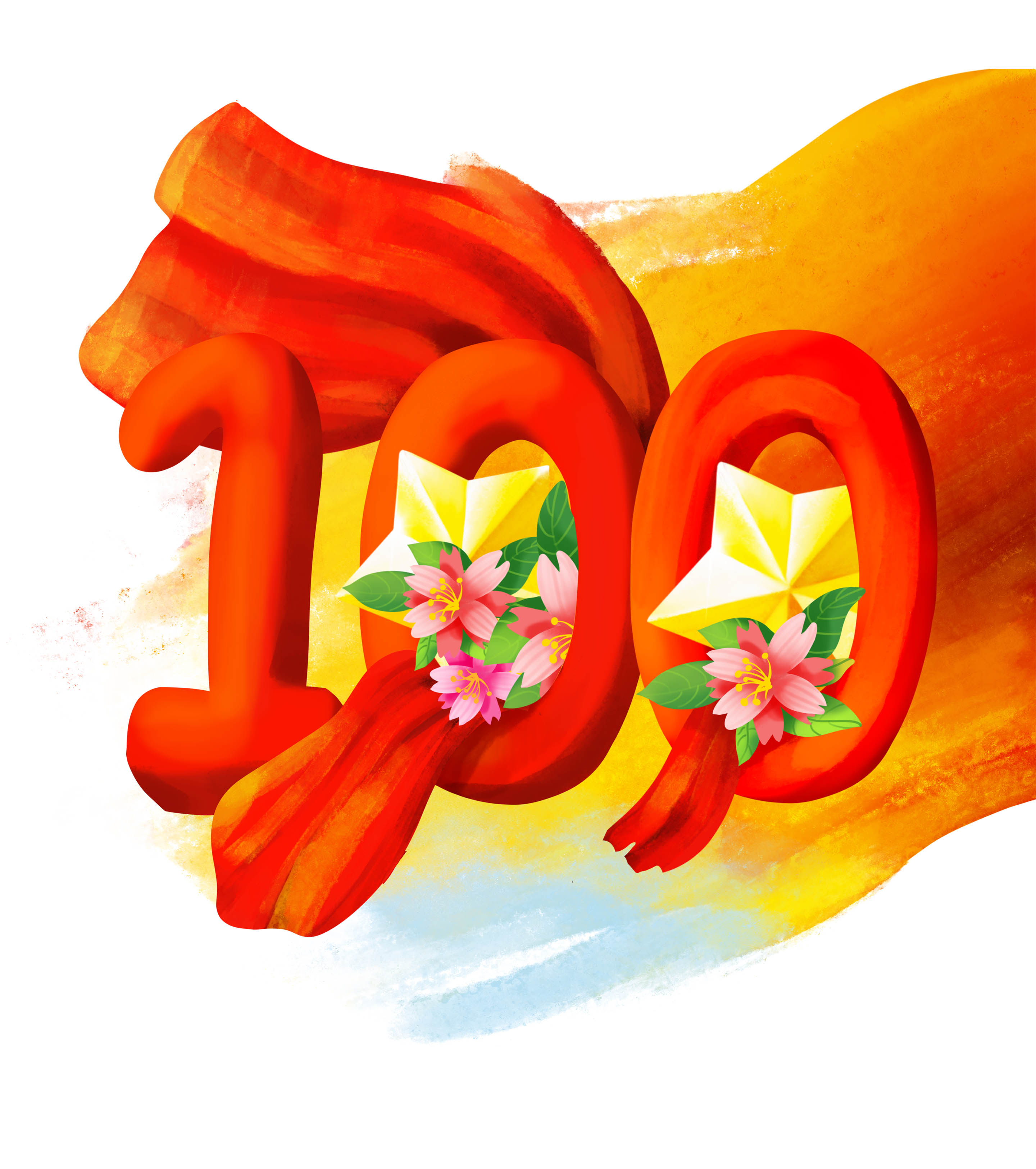 党政100周年元素