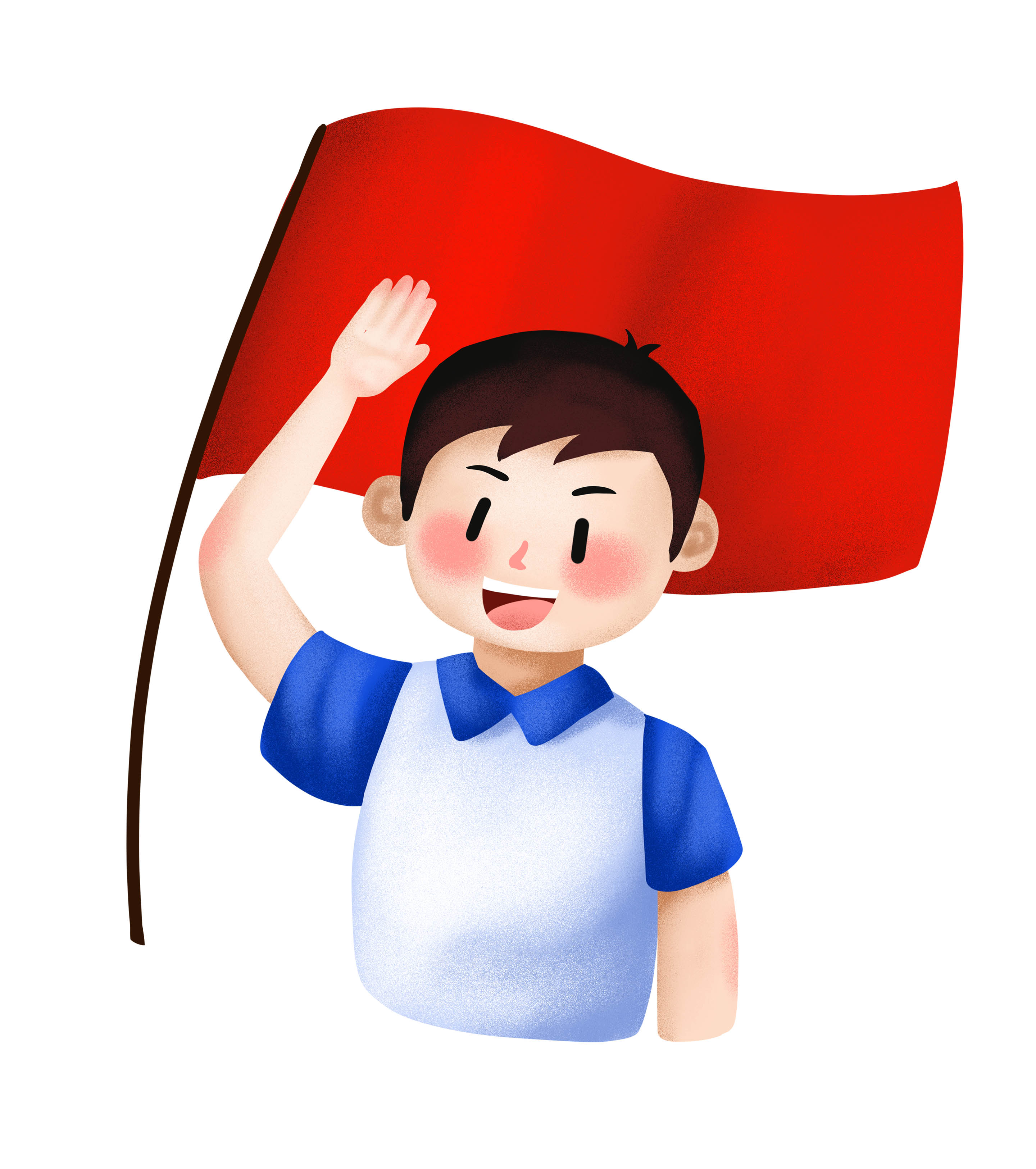 国旗下敬礼少年党政元素