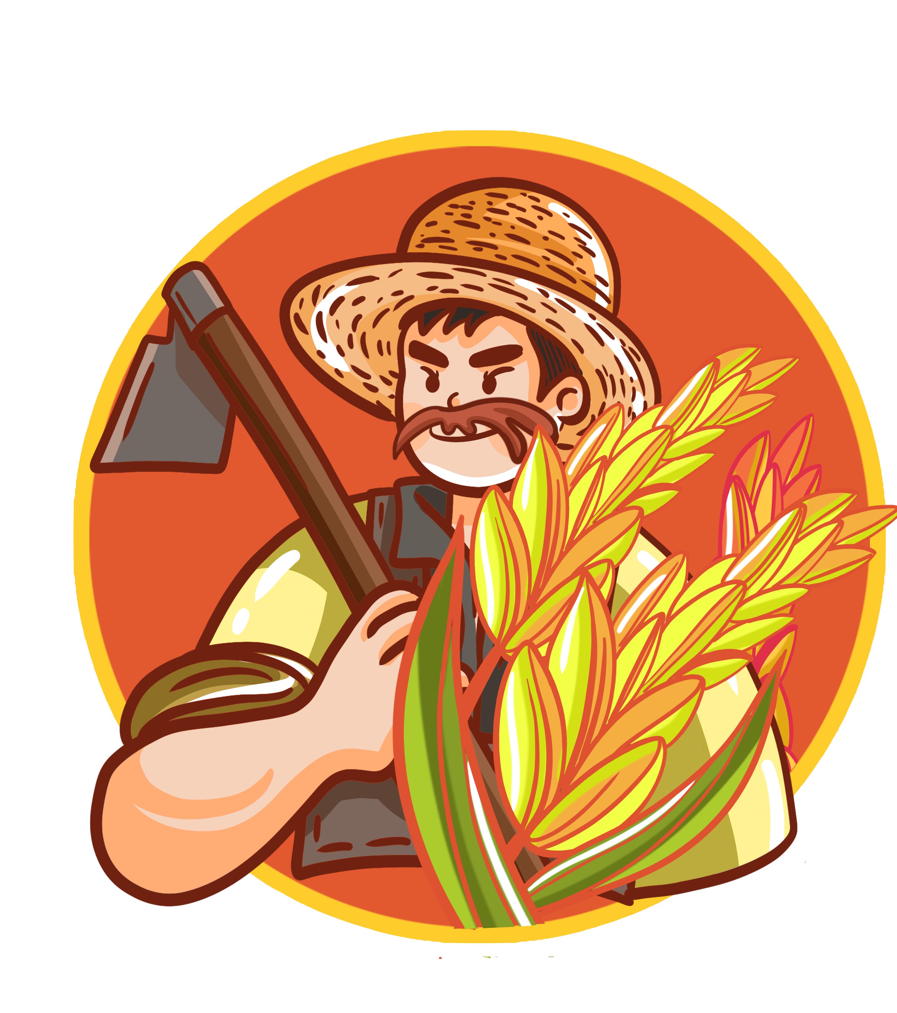 收割庄家农民元素