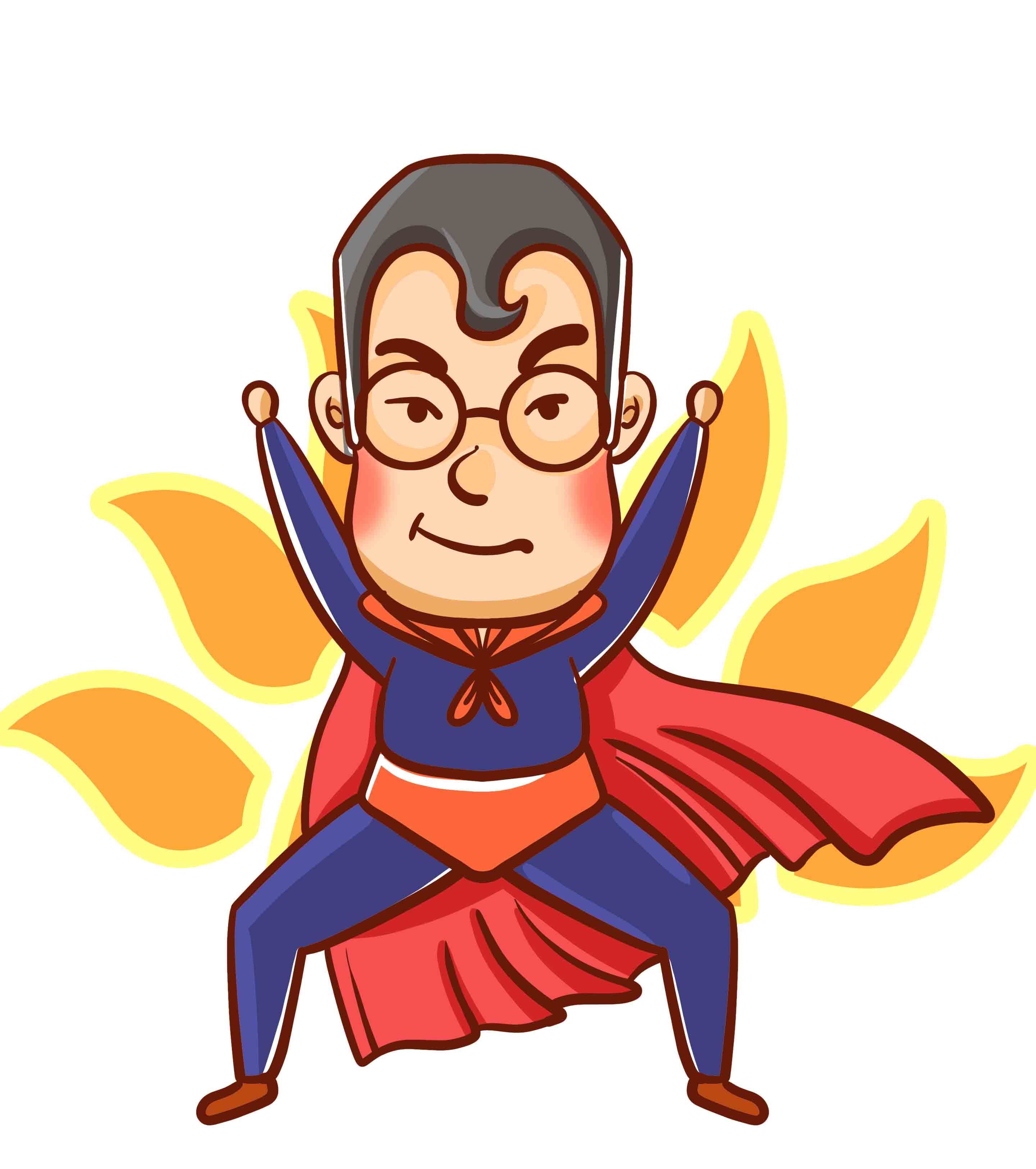 超人爸爸父亲节元素