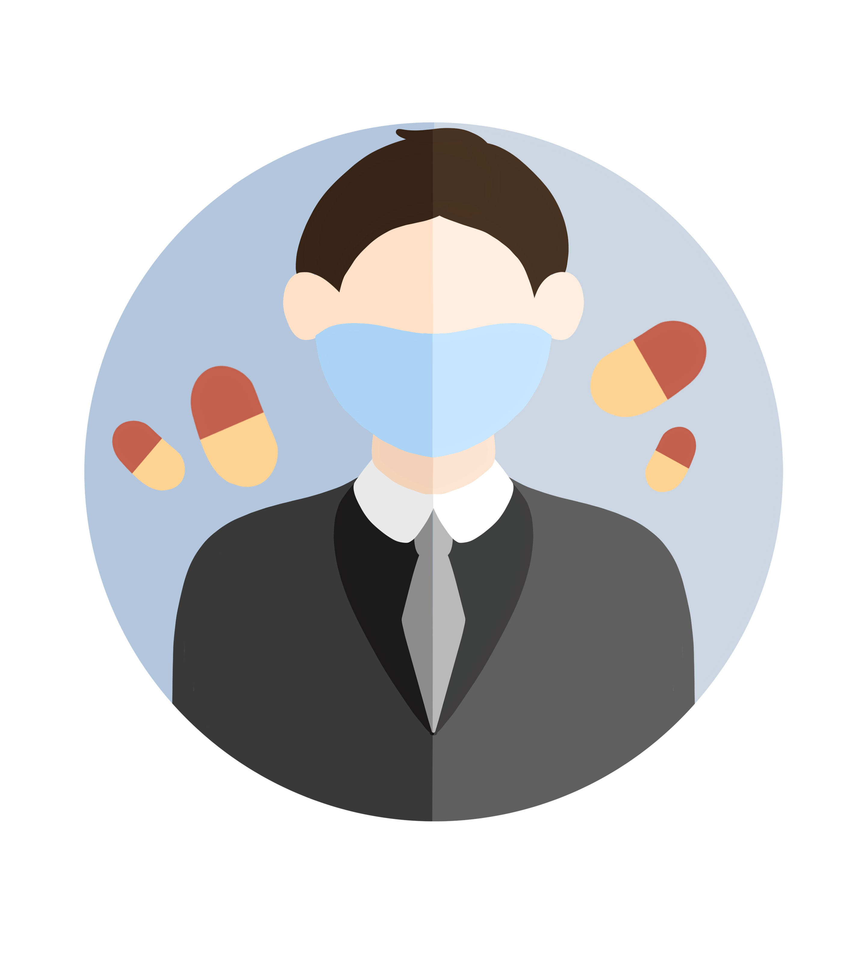 医疗口罩男元素