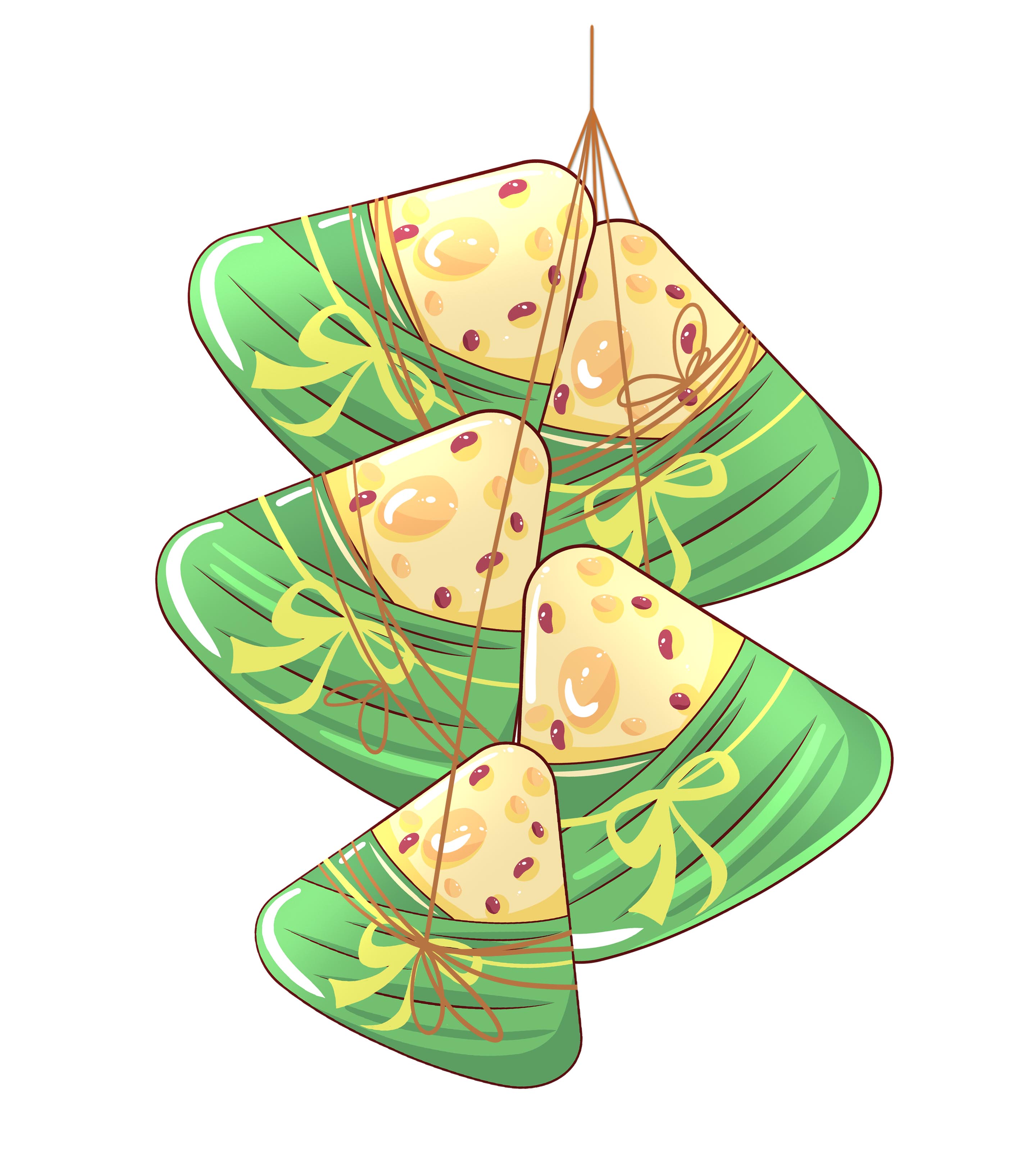 端午节红豆粽子元素