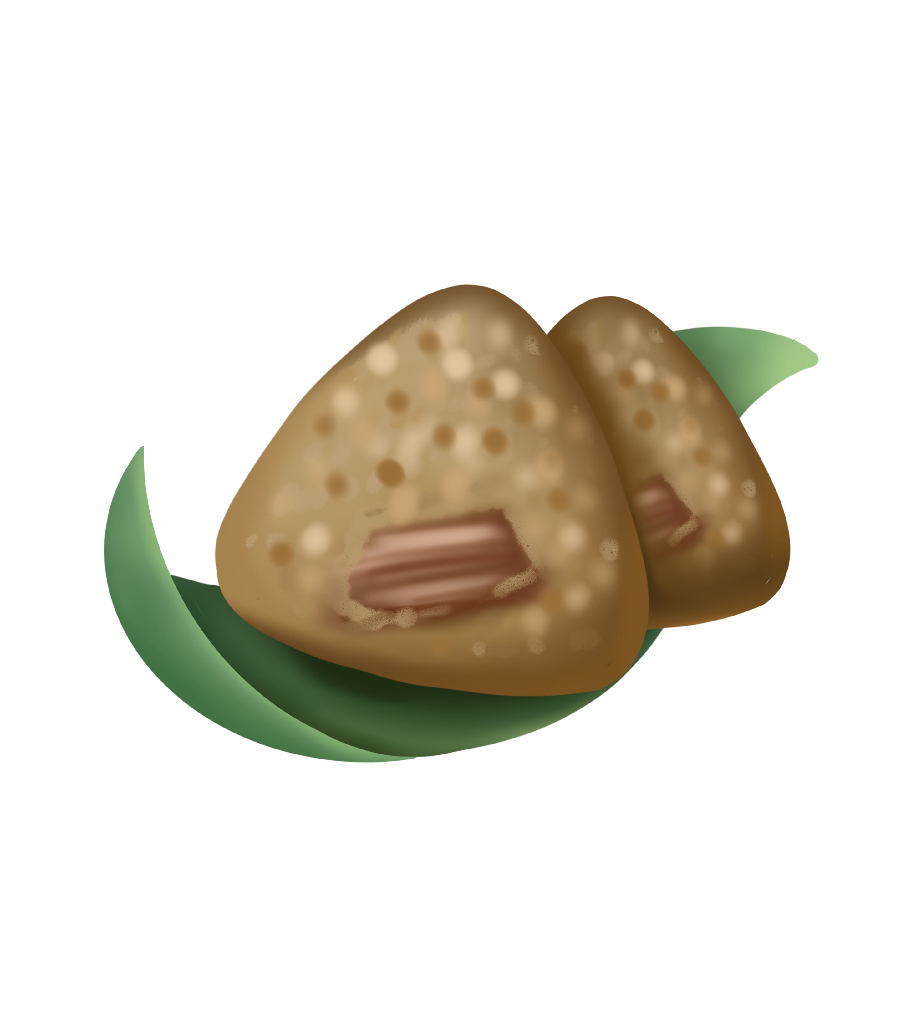 手绘端午肉粽元素
