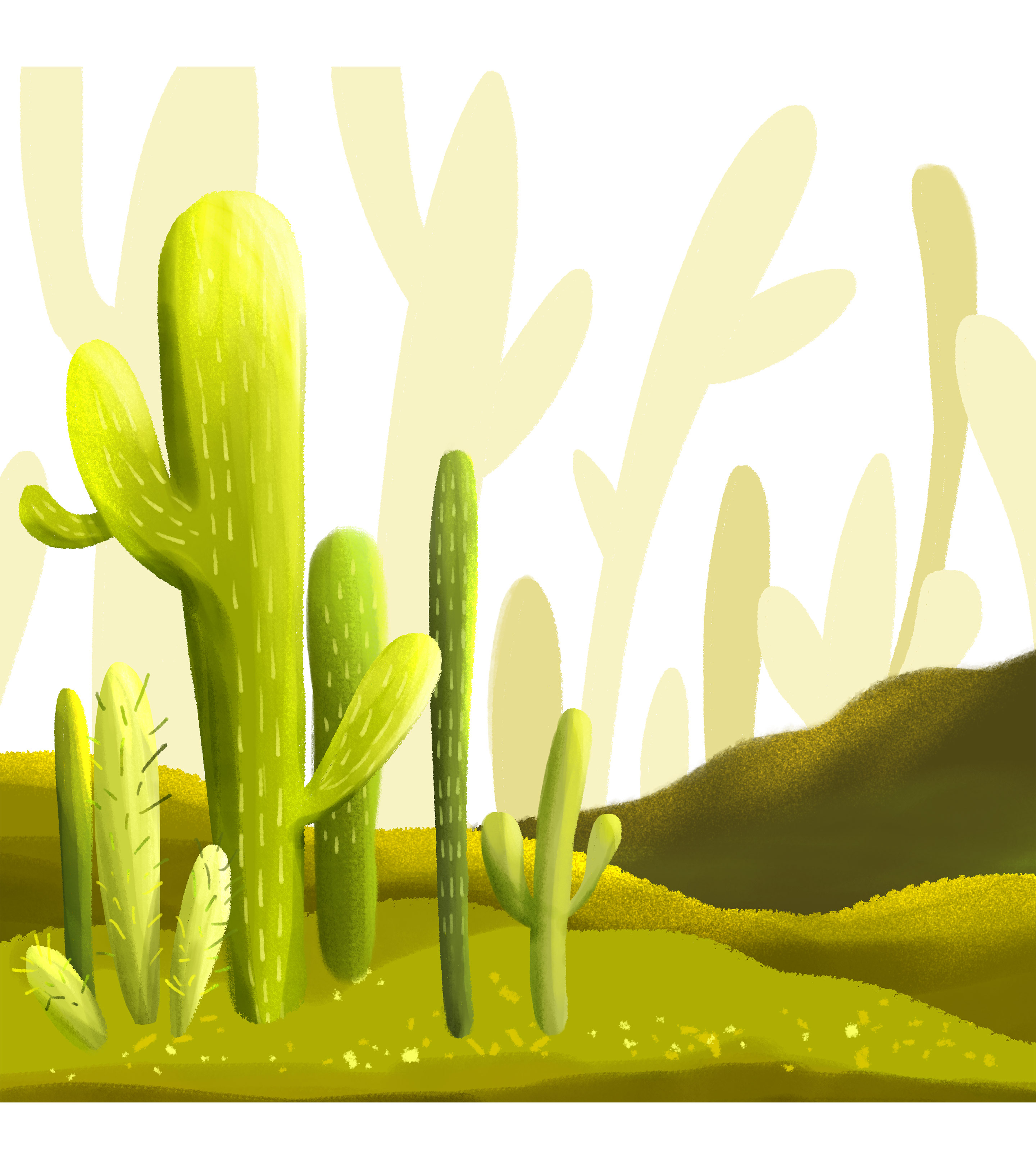 绿洲仙人掌元素