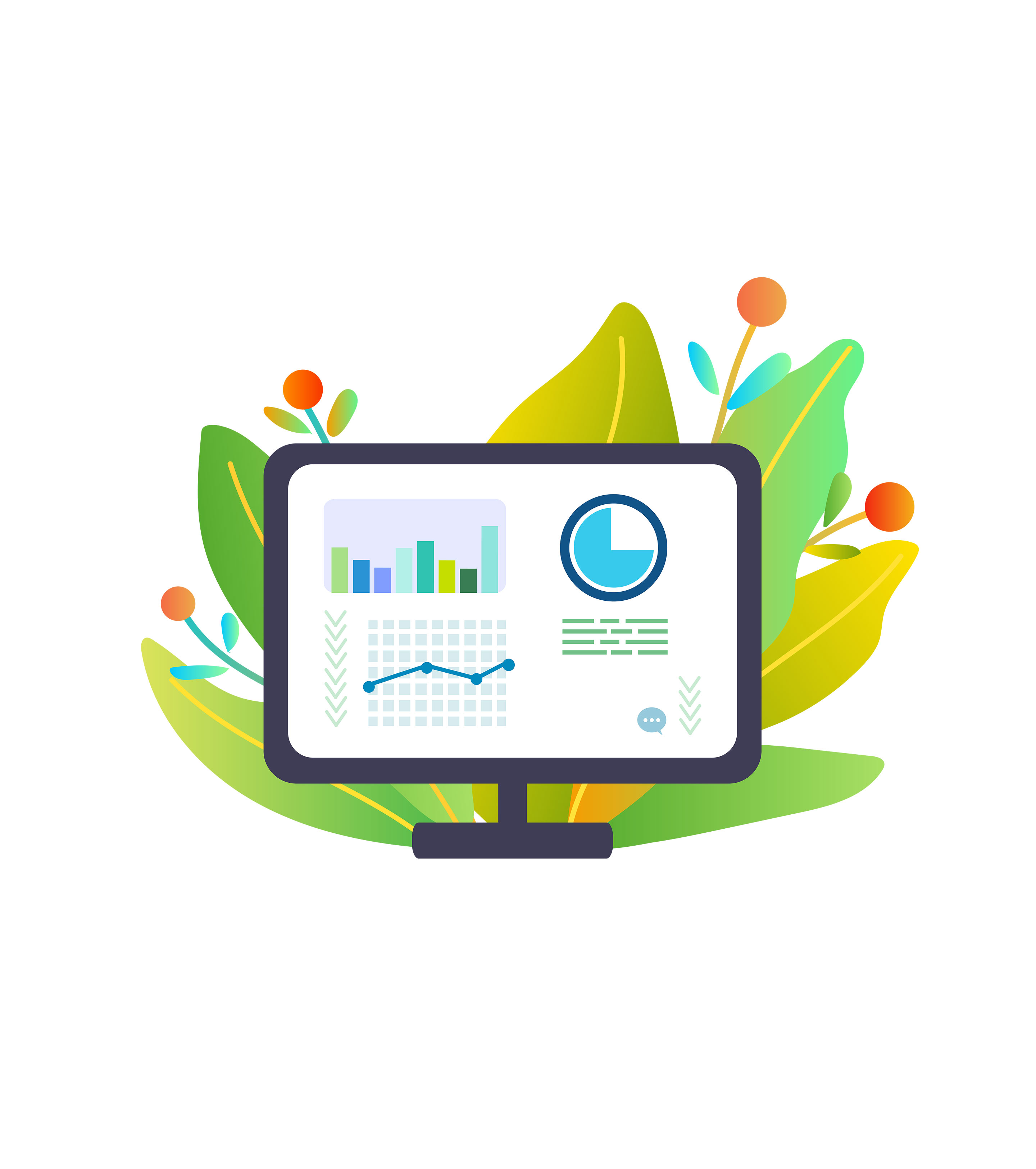 绿色电脑商业计划会议