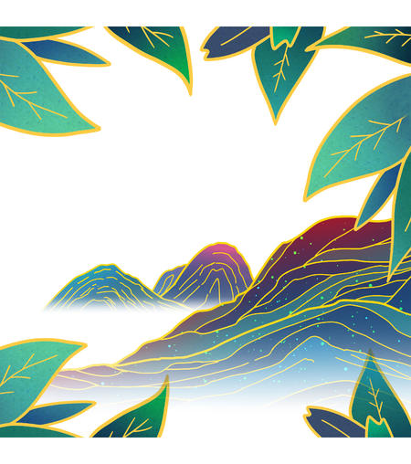 绿色中国风鎏金背景