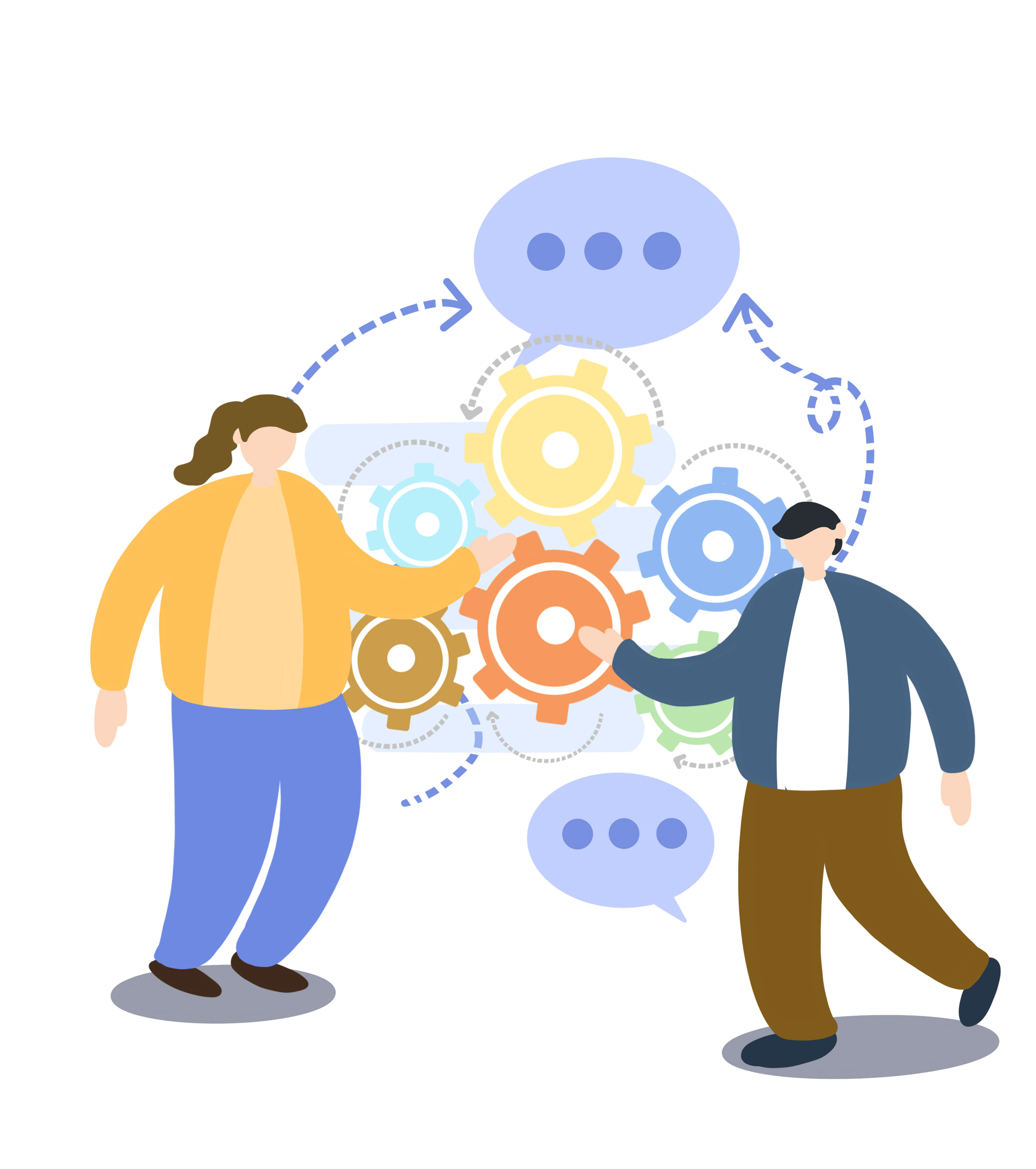 蓝色营销策划男女设置