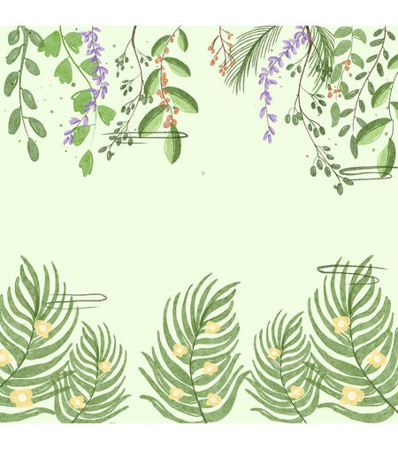 绿色小清新柳树植物背景