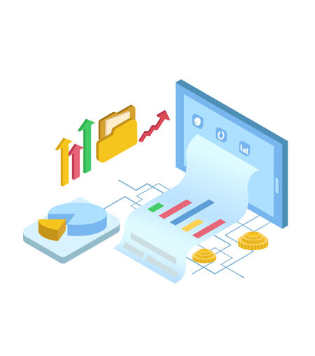 小清新职场数据分析汇报走势元素